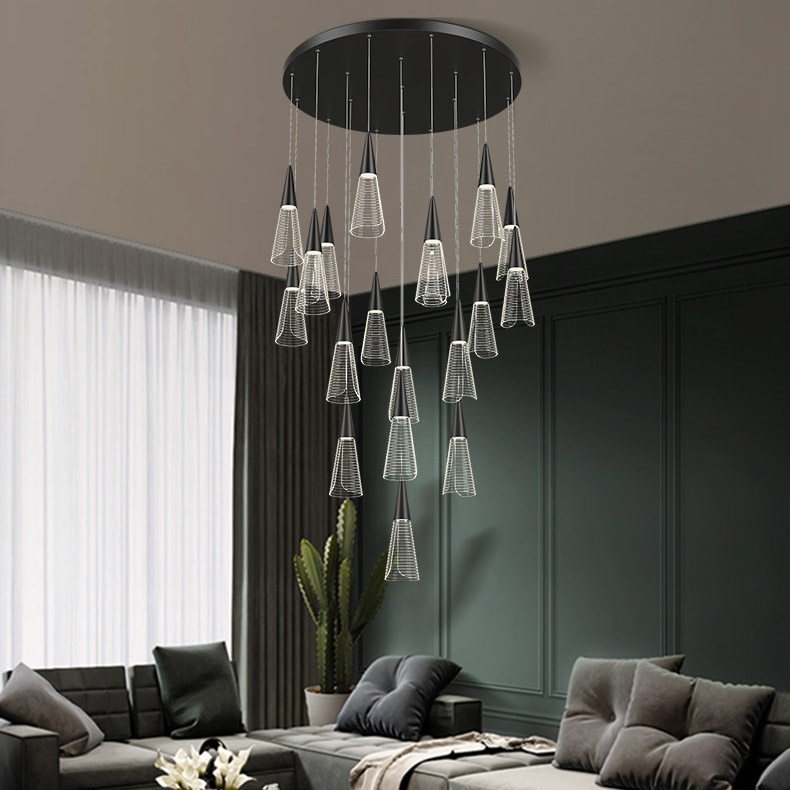 Подвесной светильник MANDORA L5 Brass Диск by ImperiumLoft