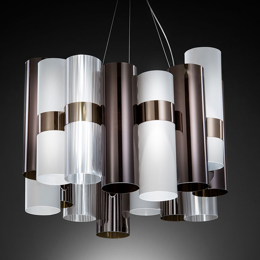 Люстра Slamp La Lollo Medium Pewter White