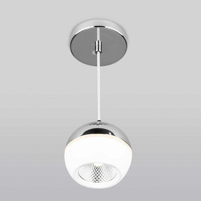 Подвесной светильник Elektrostandard DLS023 9W 4200K белый/хром