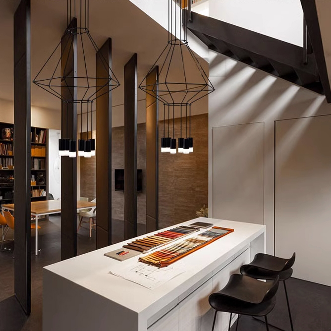 Подвесной светильник Via Wireflow polyhedral 0307 Pendan Light by ImperiumLoft