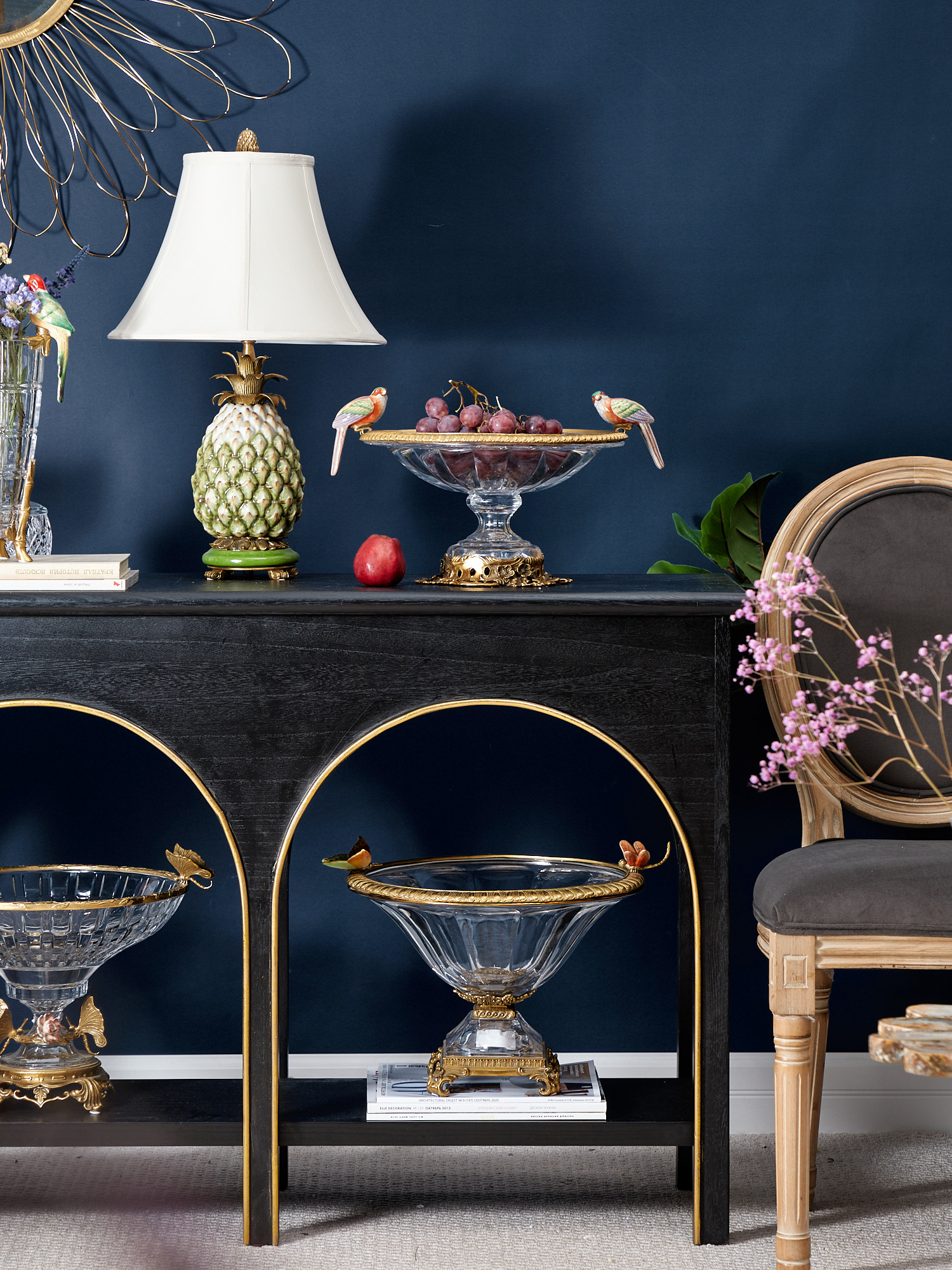 Чаша с птицами Glasar HGL328/GLASS