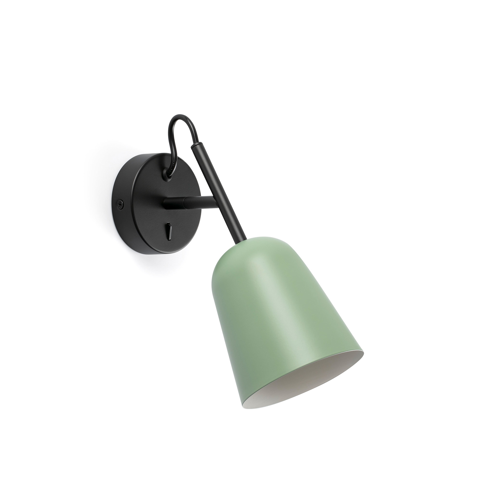 Настенный светильник STUDIO зеленый абажур 1xE14 Faro