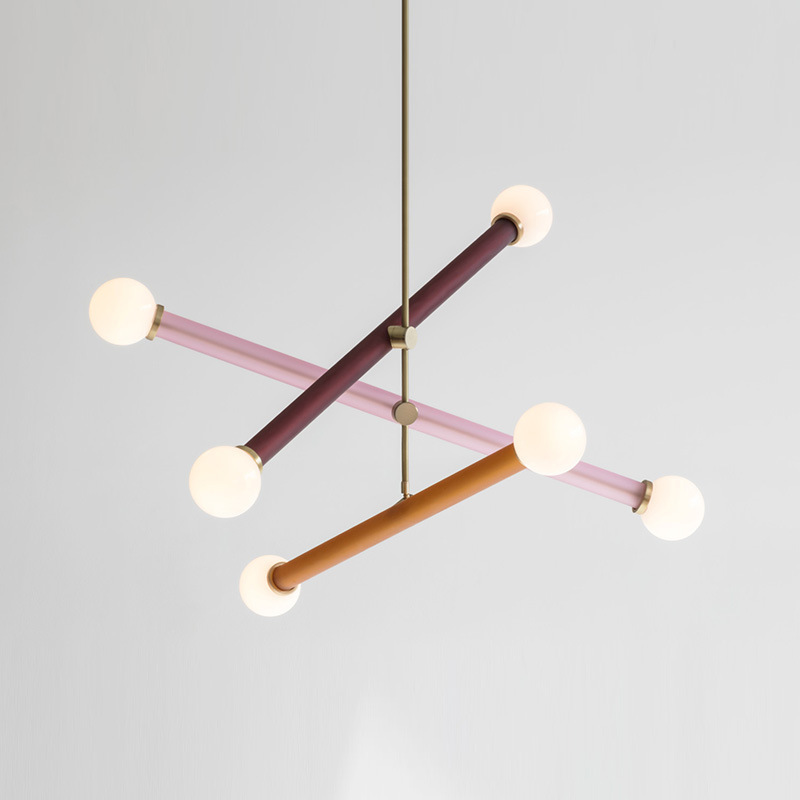 Подвесной светильник PAXTON black orange pink by ImperiumLoft