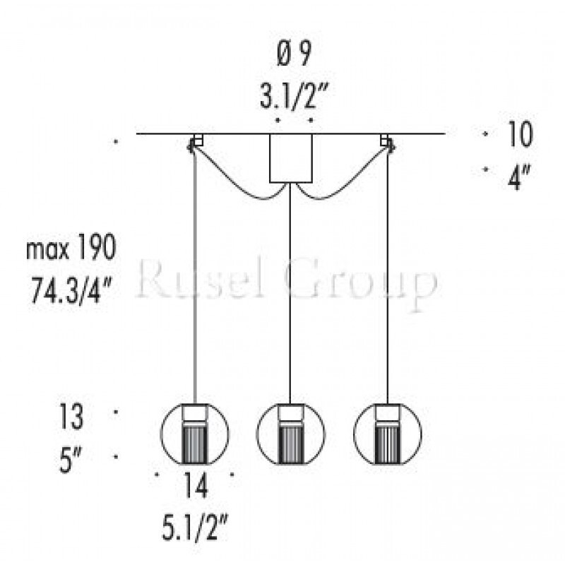 Подвесной светильник LEUCOS FAIRY S/S D3