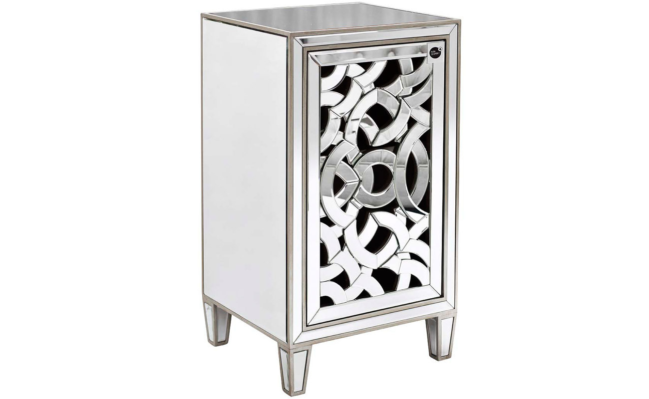 Тумба зеркальная с левосторонней дверью Garda Decor KFC972