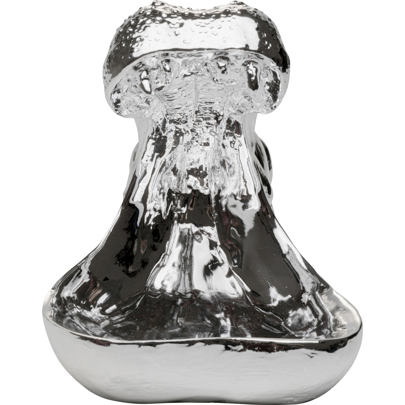 Фигура декоративная Hungry Hippo 17cm Silver KARE 57710
