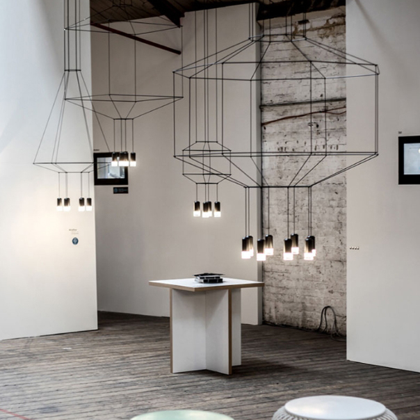 Подвесной светильник Via Wireflow polyhedral 0307 Pendan Light by ImperiumLoft