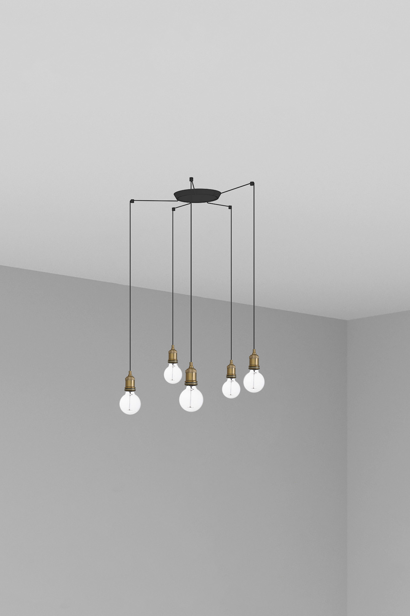 Люстра Art 5L состаренное золото Faro