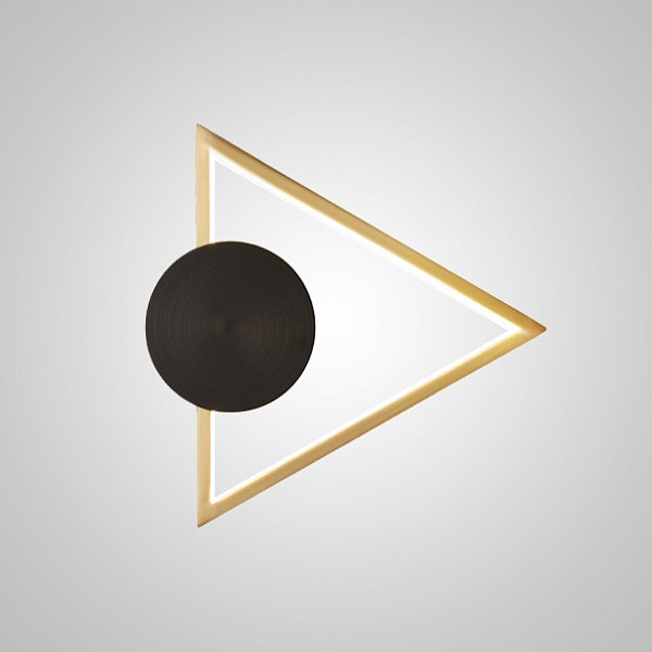 Настенный светильник WOLKE WIDE L28 Brass by ImperiumLoft