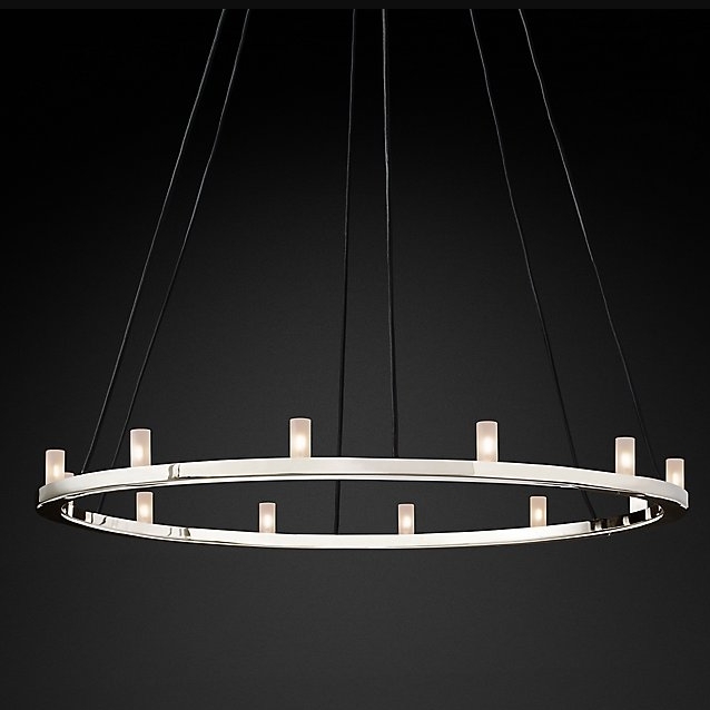 Люстра Restoration Hardware Rennes Round 36" Polished Nickel