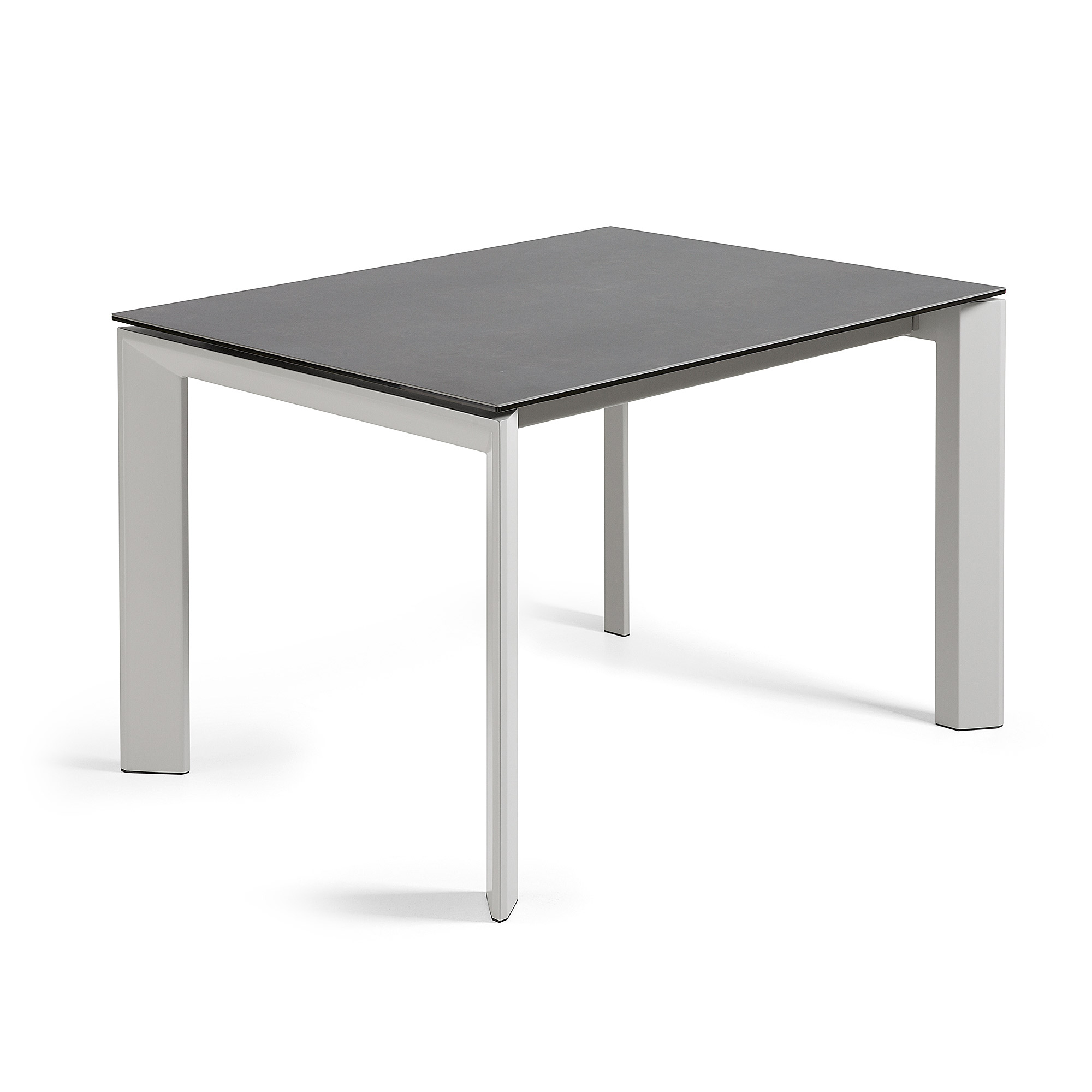 Стол Atta 120 (180) x80 серый керамический Vulcano Roca La Forma (ex Julia Grup)