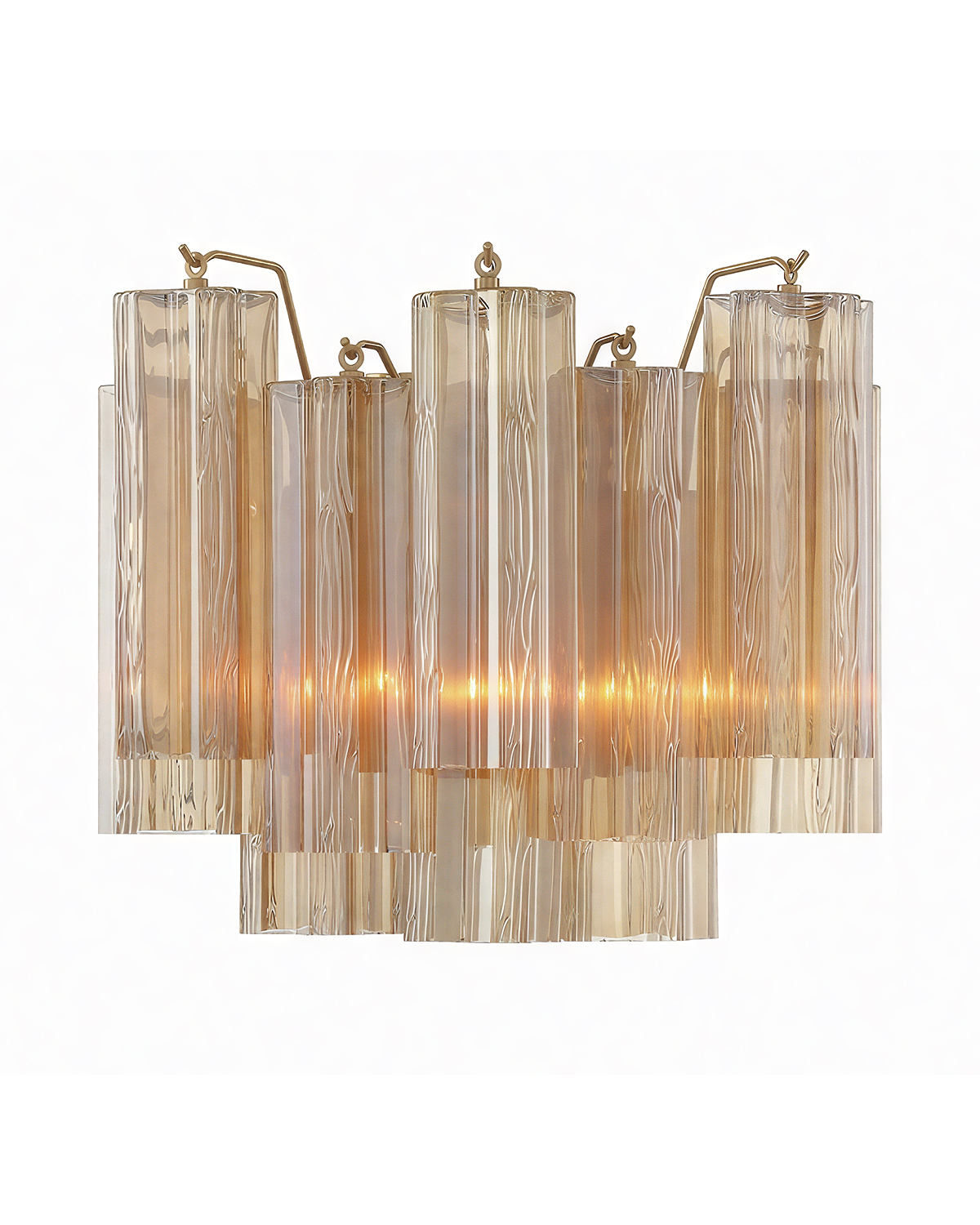 Настенный светильник Толбот со стеклом янтарного цвета Louvre Home LSC980924SWL