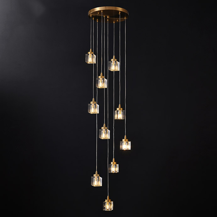 Подвесной светильник DORA MORE L6 Диск by ImperiumLoft