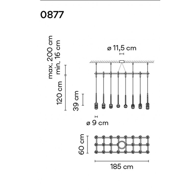 ПОДВЕСНОЙ СВЕТИЛЬНИК  VIBIA Algorithm 0877