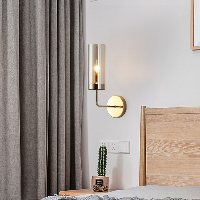 Настенный Светильник Agne Blue Glass Tube Wall Light By Imperiumloft