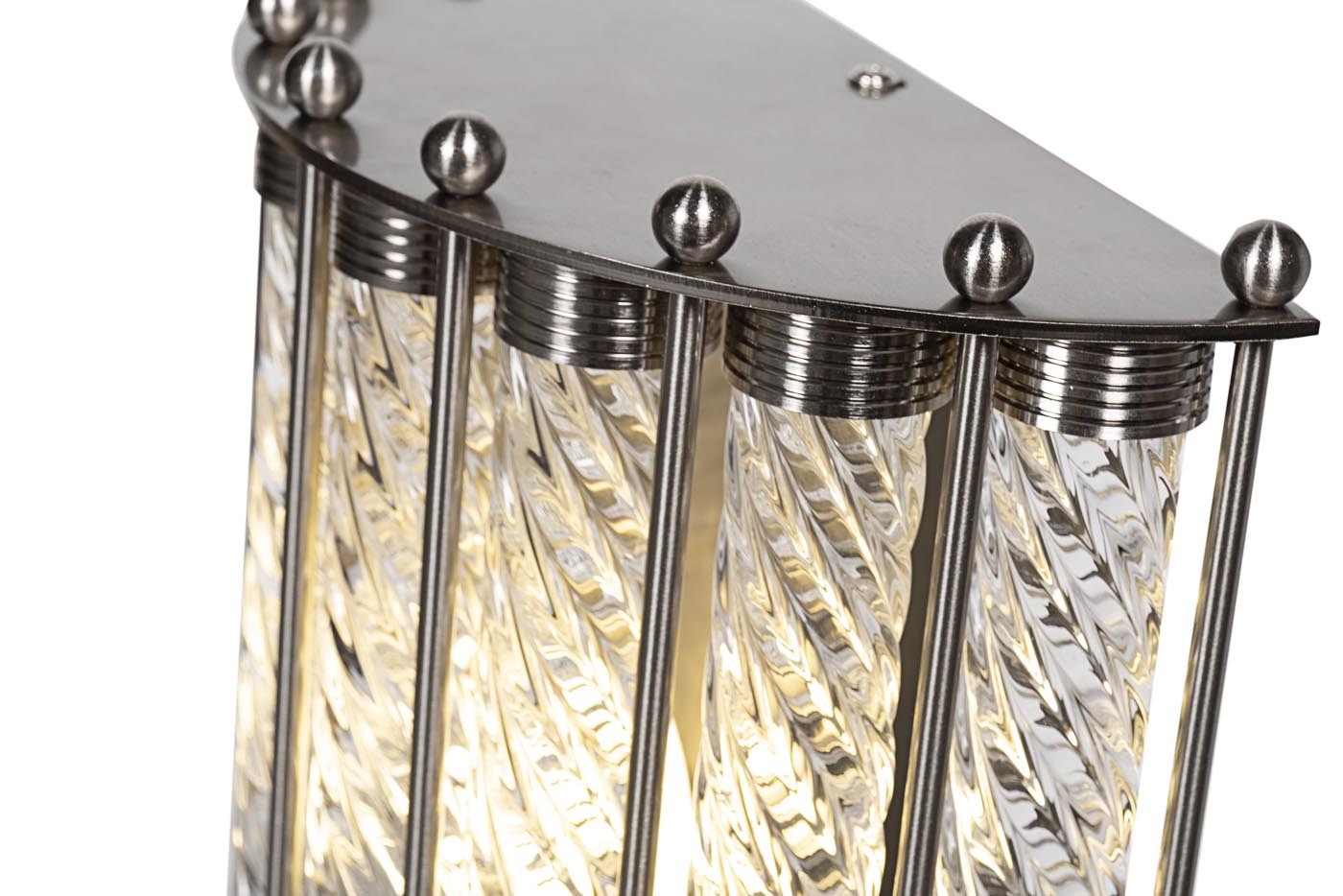 Бра из прозрачного стекла (хром) Garda Decor K2KG0907W-2