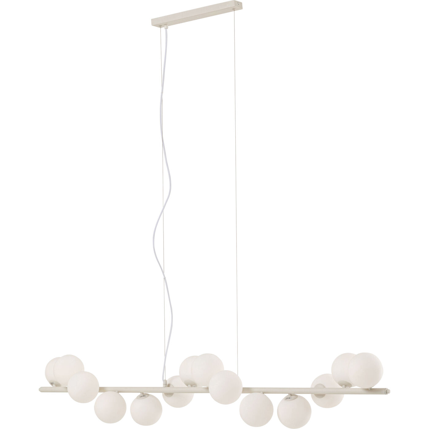 Светильник подвесной Scala Balls Milky Greige 150cm KARE 57546