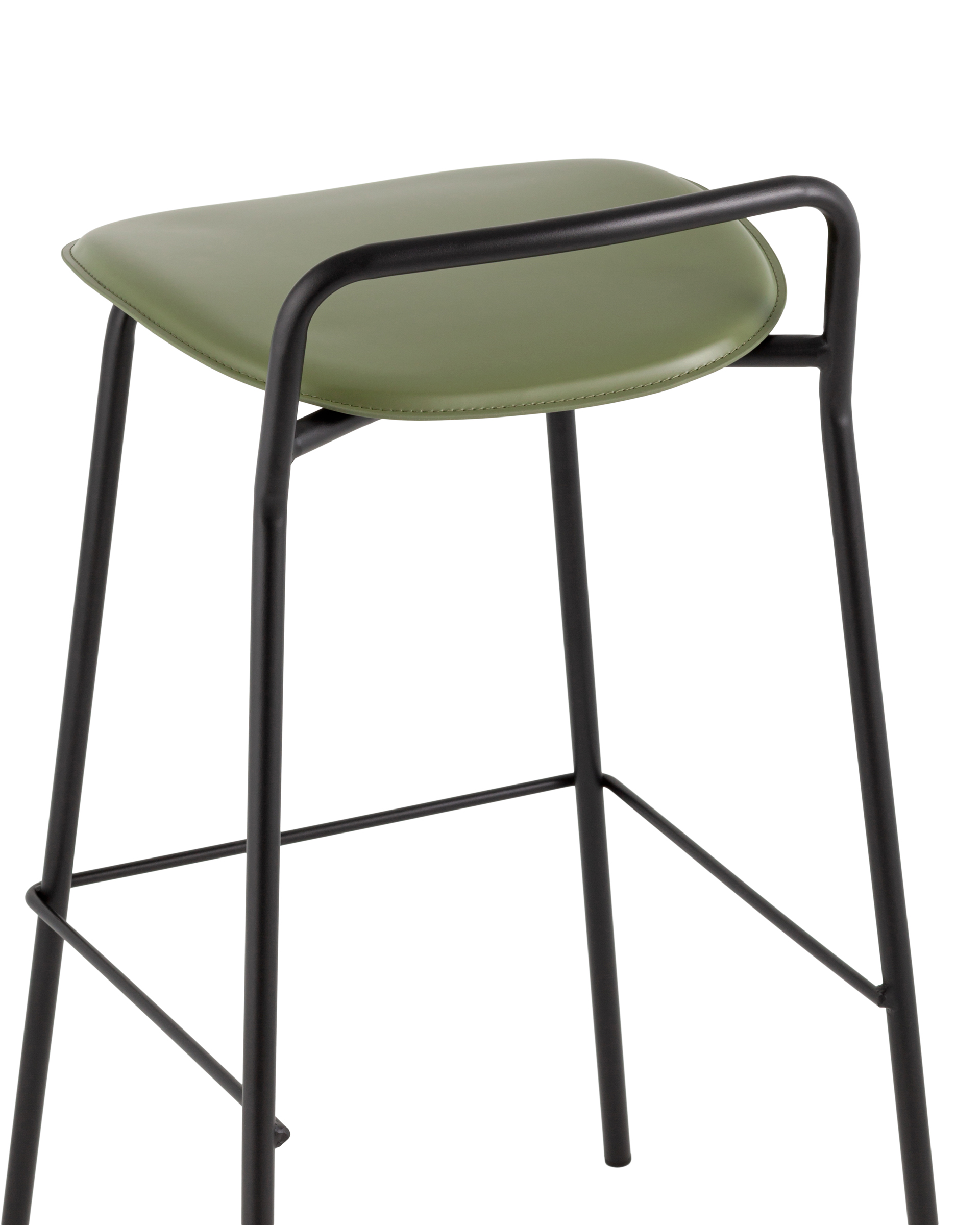 Стул барный Mantis экокожа зеленый Stool Group