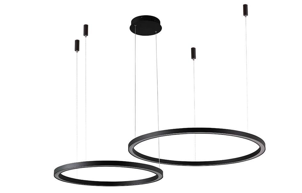 Люстра Crystal Lux FORTUNA SP123W LED D600+800 BLACK