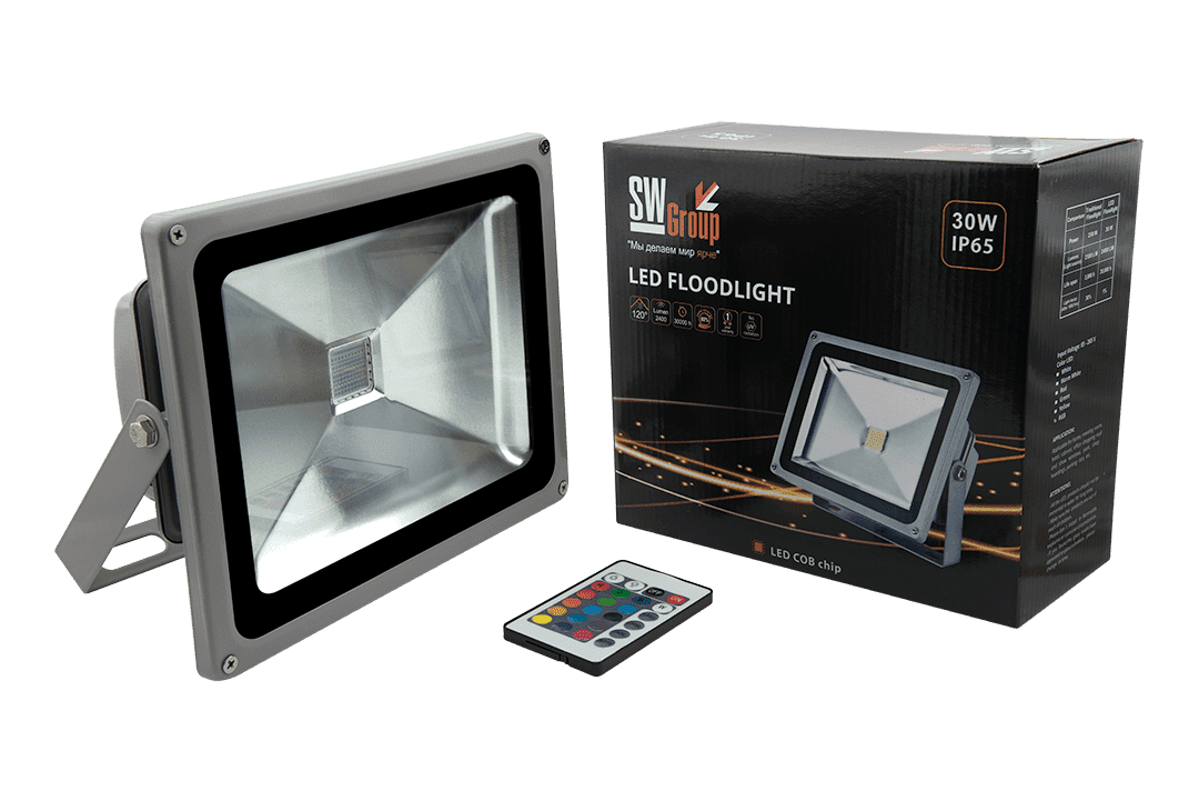 Прожектор светодиодный SWG FL-COB-30-RGB
