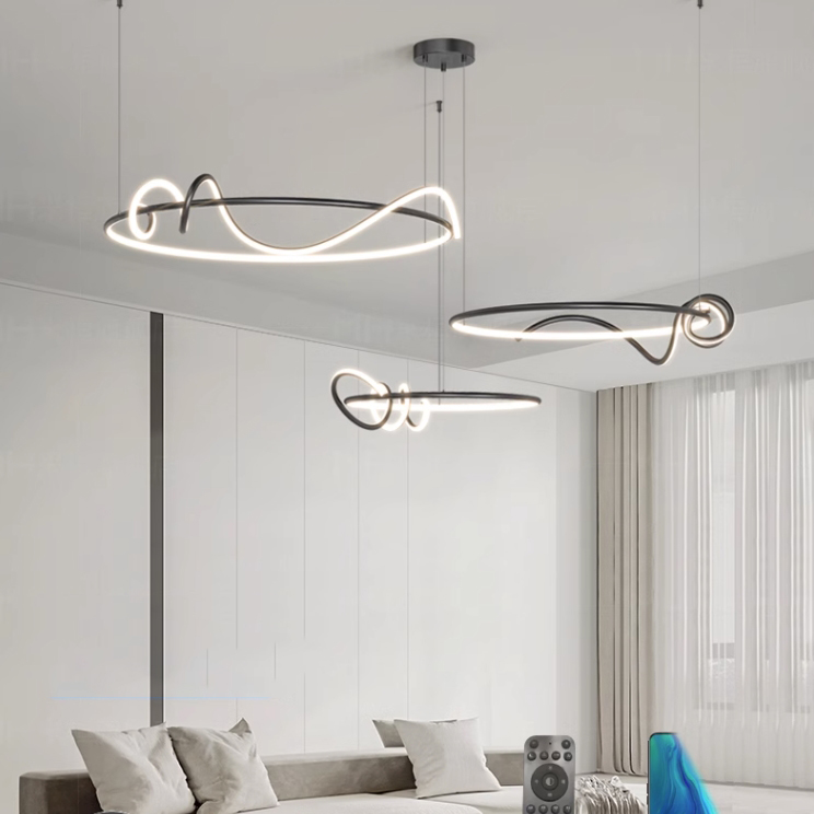 Кольцевая люстра RAFFEL COMBO D50+60+80 White by ImperiumLoft