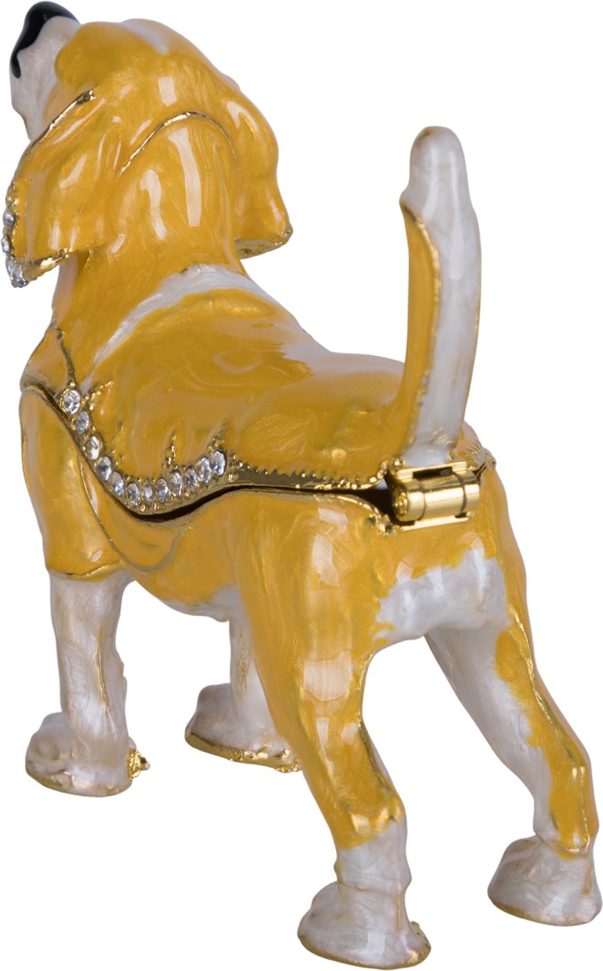 Шкатулка для драгоценностей со стразами Собачка Glasar 39-077