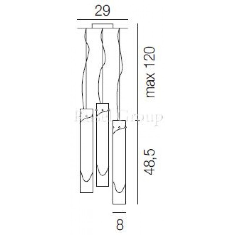 Подвесной светильник Vistosi LIO SP 3
