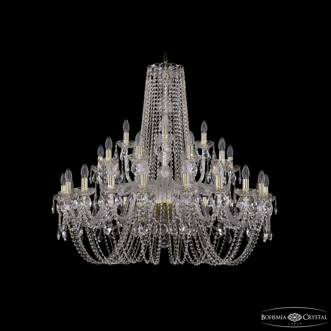 Люстра хрустальная 1402/20+10+5/360 G