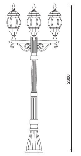 Садовый светильник Elektrostandard NLG99HL005 черный