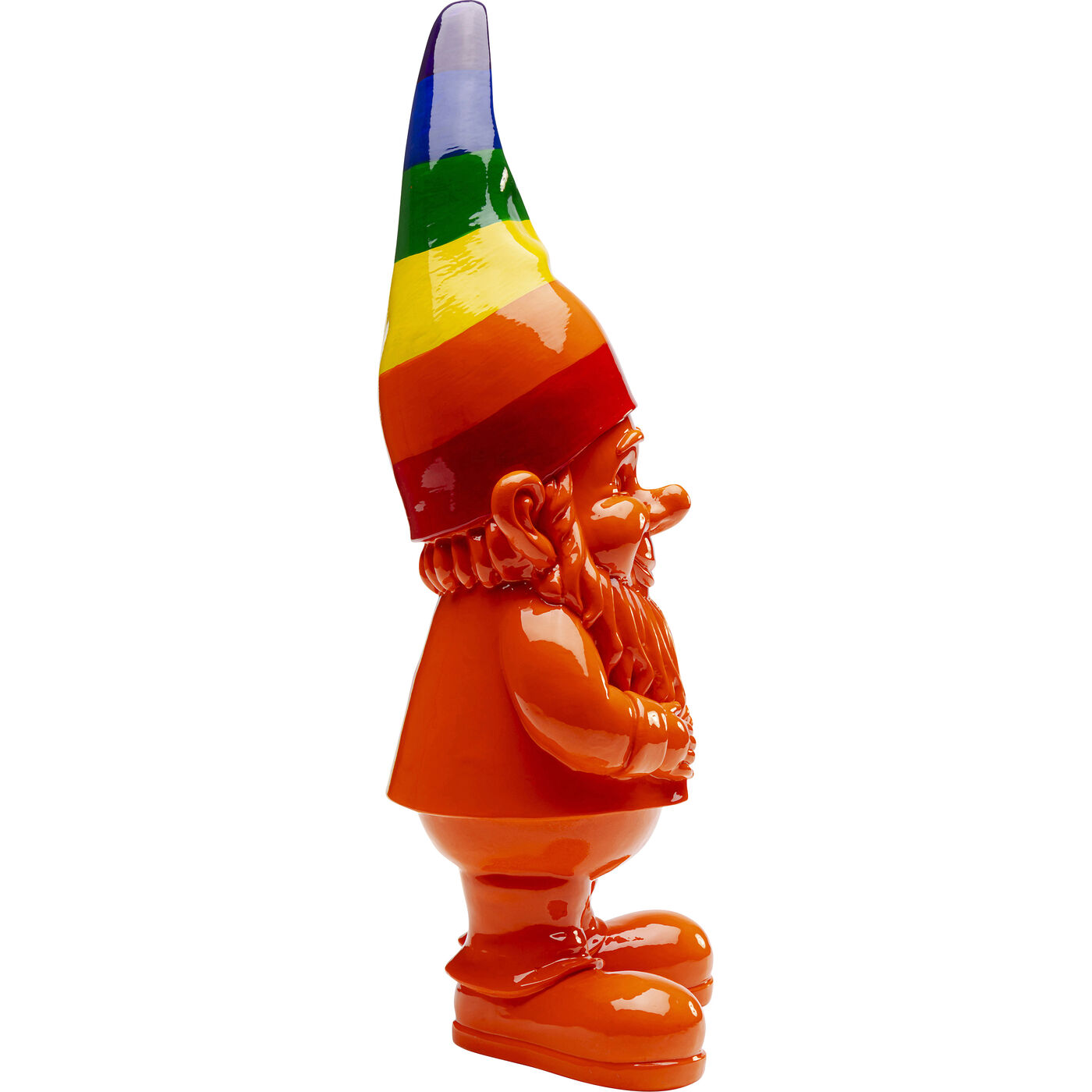 Фигура декоративная Gnome Standing Rainbow Orange 46cm KARE 56623