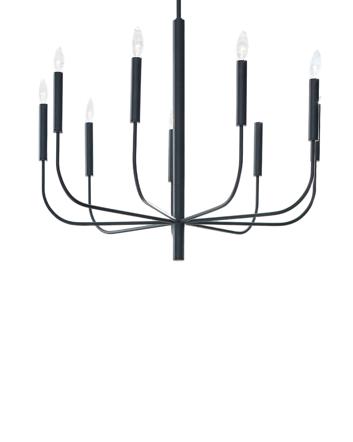 Большая чёрная люстра Уорвик Louvre Home JJ11161-9DB