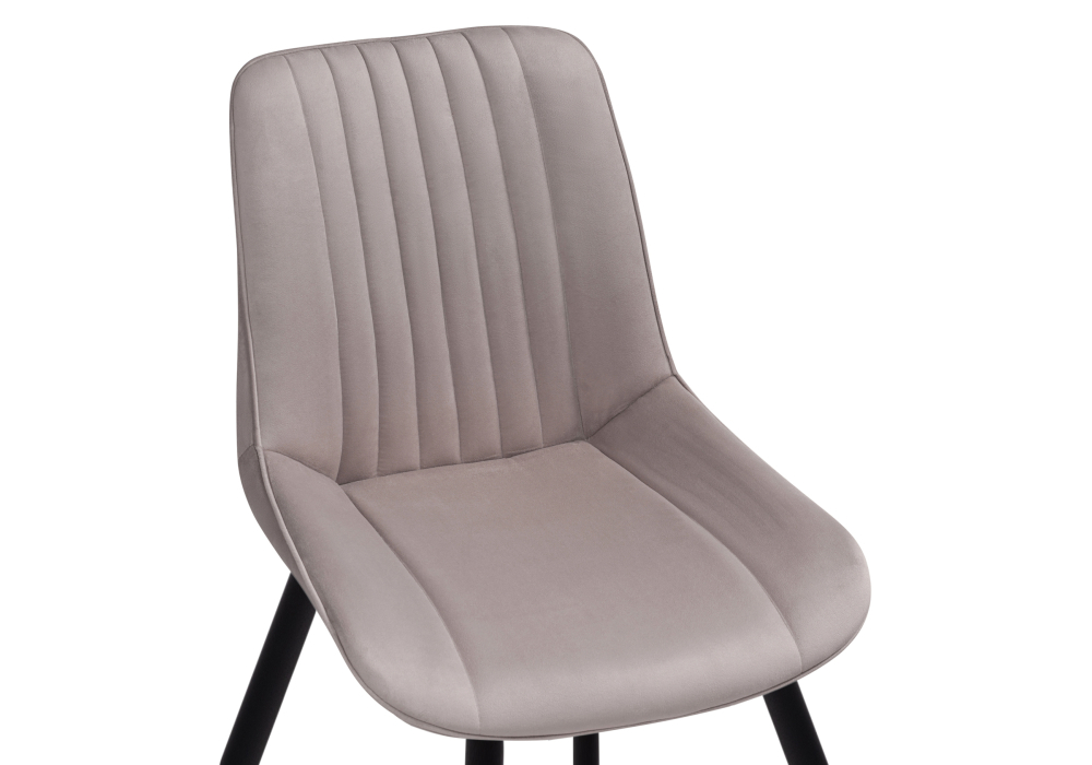 Стул Woodville Седа велюр латте / черный 515100