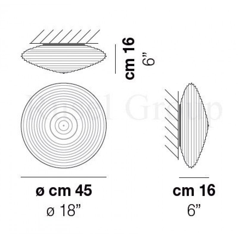 Настенно-потолочный светильник Vistosi SPIRIT PP 45