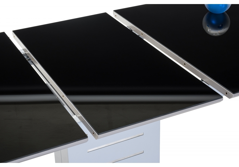 Стол Woodville Кейтлин серый / черный 462086