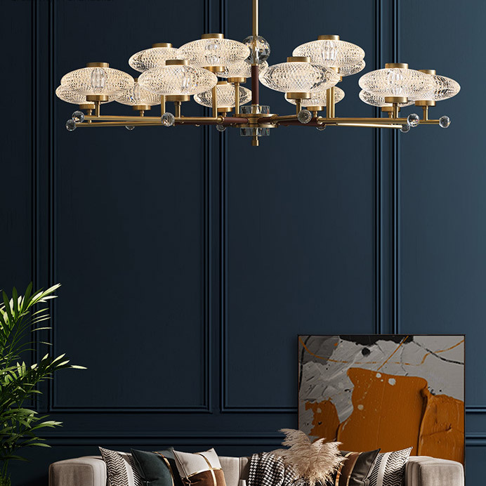 Потолочная люстра NICOL L15 Red by ImperiumLoft