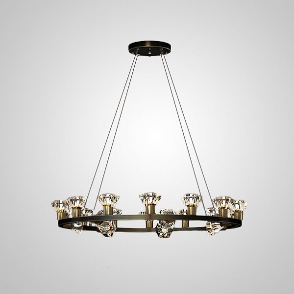 Подвесная люстра FIOCHI L36 Black by ImperiumLoft