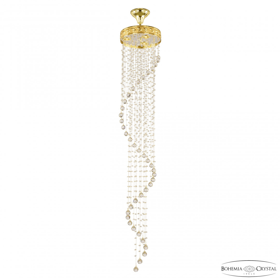 Люстра спираль хрустальная 83131/30IV-165 G Bohemia Ivele Crystal