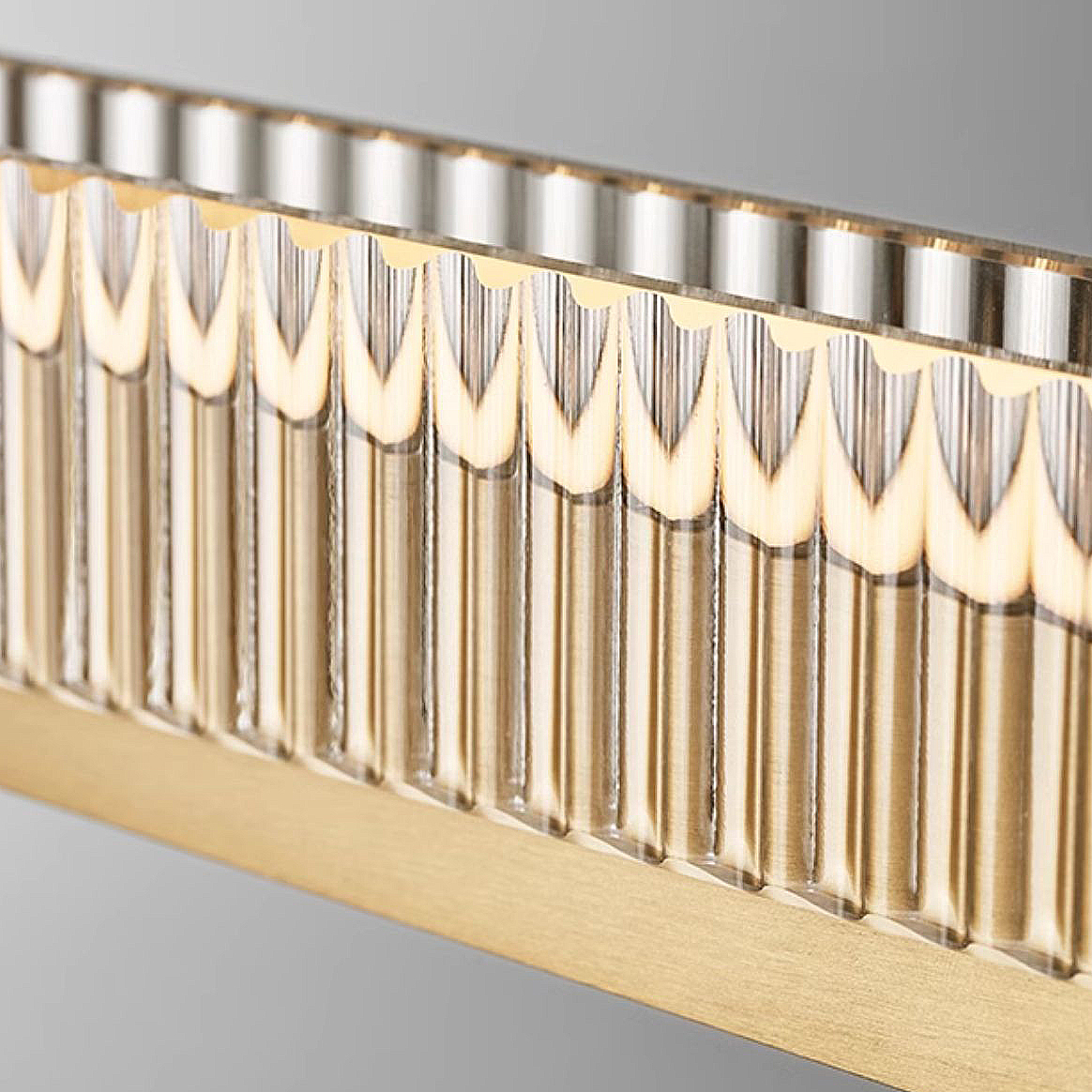 Реечный, рядный светильник CHIFFA SKEW L140 BRASS by ImperiumLoft