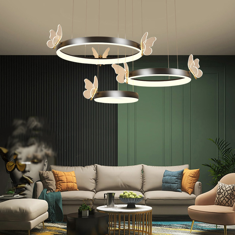 Подвесная люстра BABETTA D B D60+80 Black by ImperiumLoft