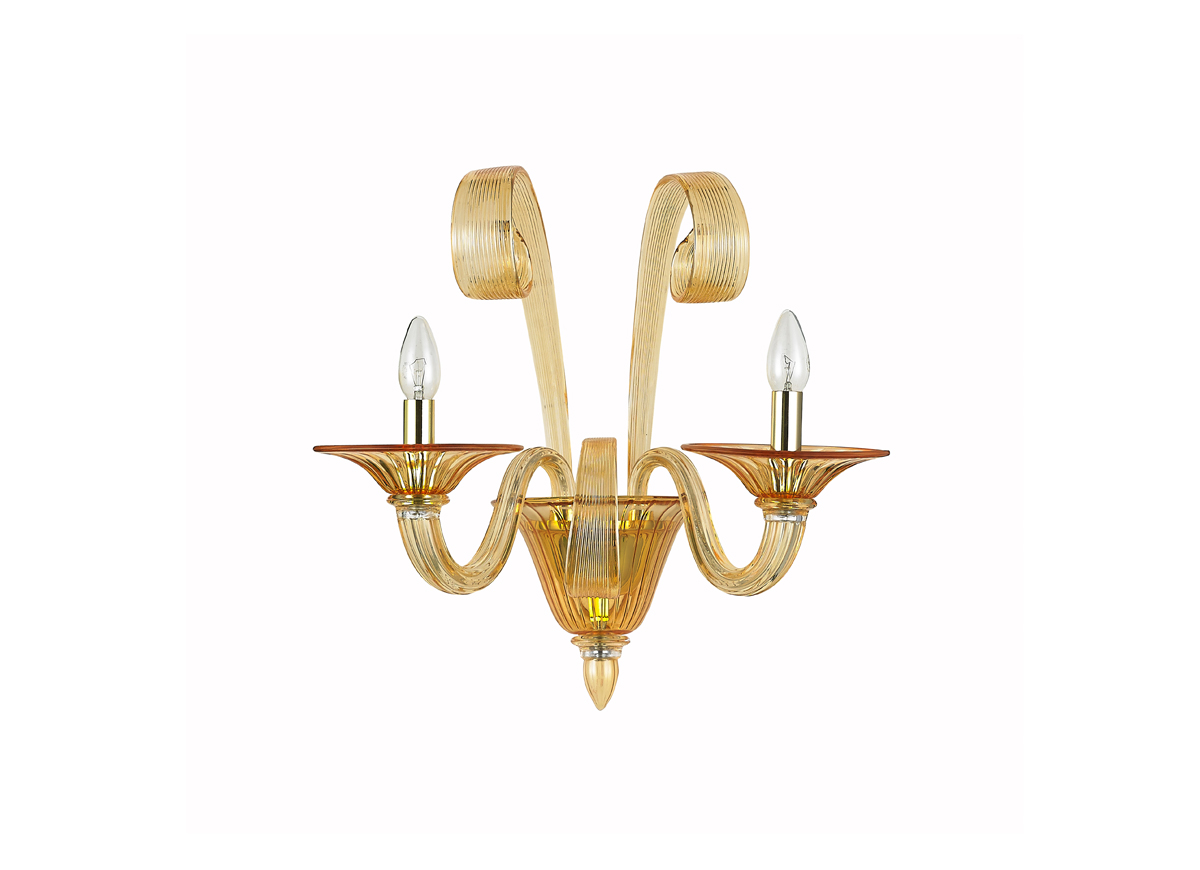 Бра из стекла Donolux W110218/2amber