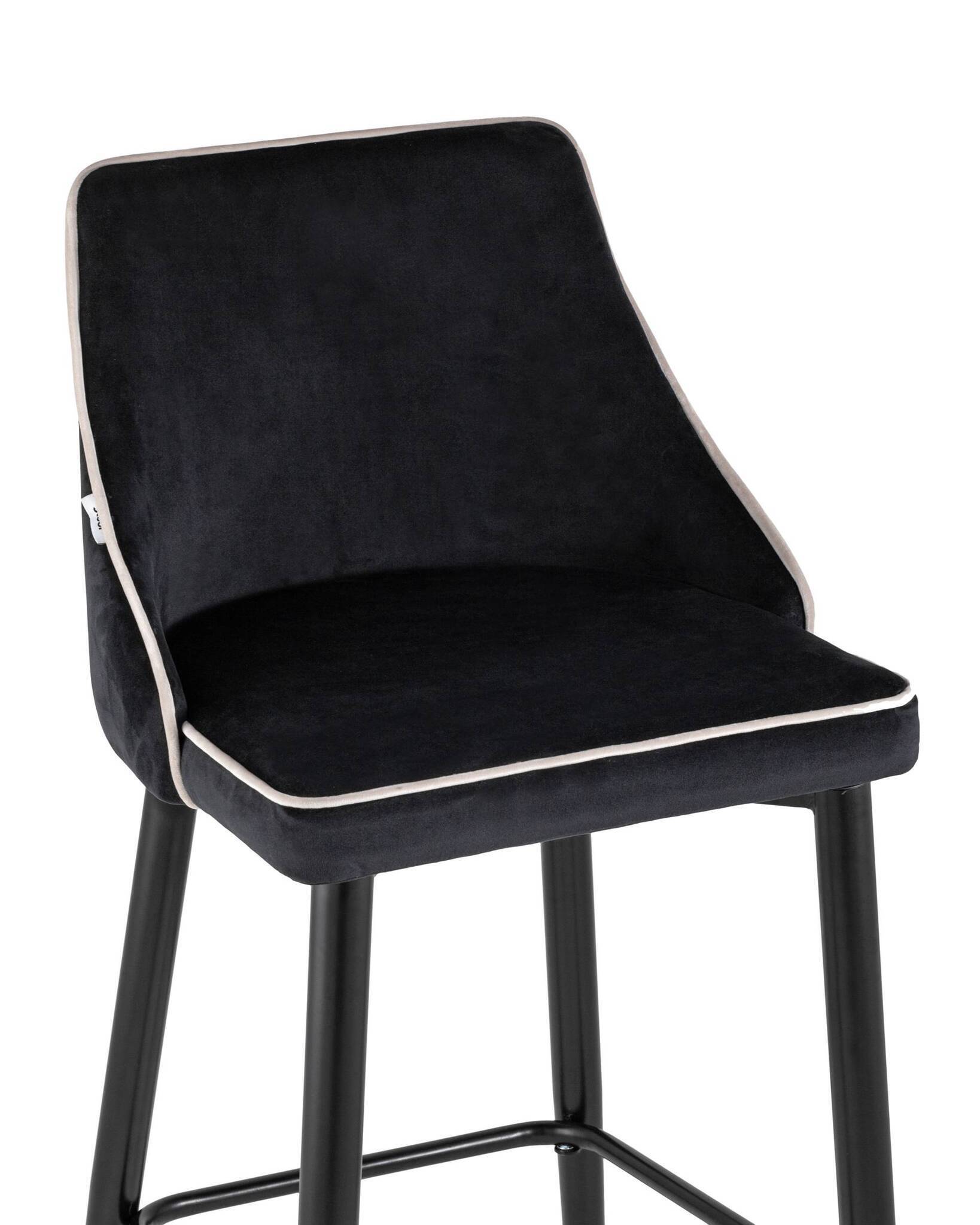 Стул барный Коби велюр черный Stool Group