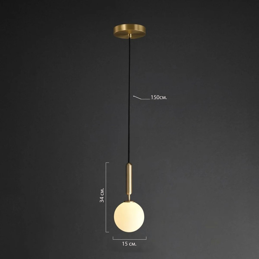 Золотой подвесной светильник Орибо Louvre Home LHLPN210723XNP