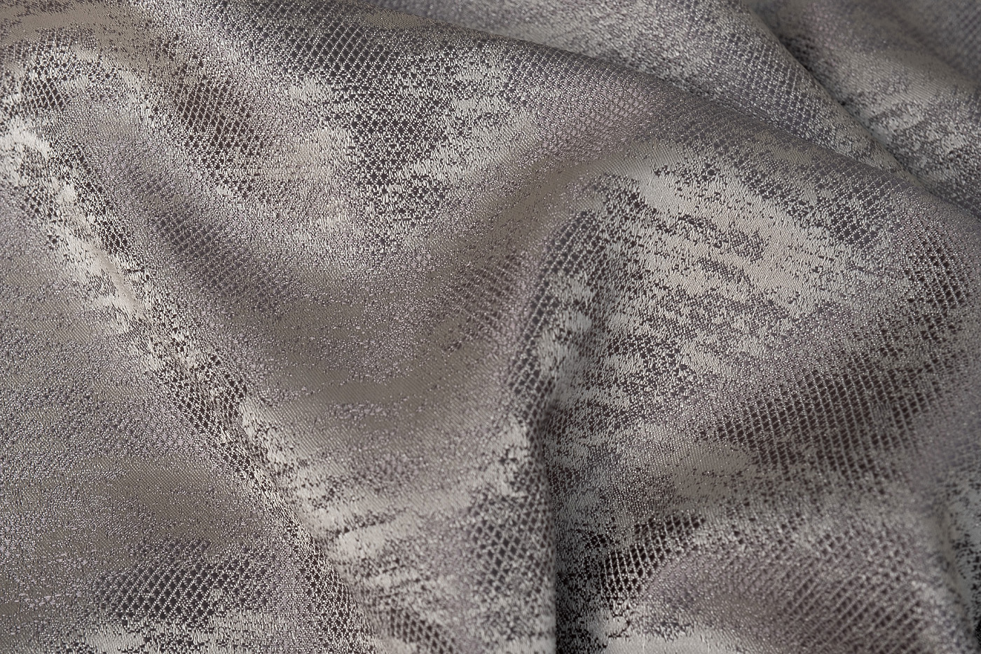 Ткань портьерная HOUSTON100 серая Garda Decor 133DC-HOUSTON100-1138-SER