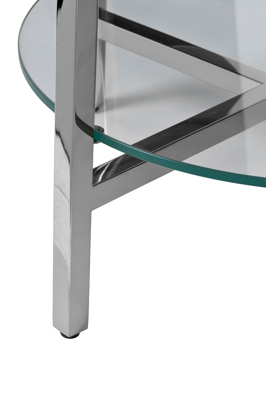 Стеллаж прозрачное стекло/хром Garda Decor 47ED-00500