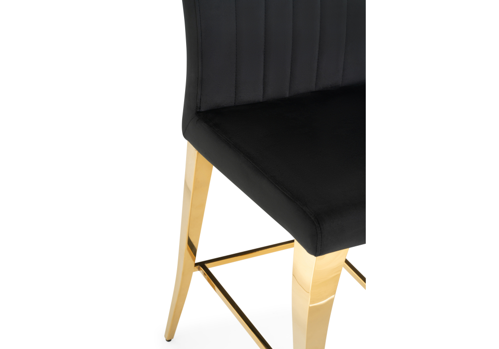 Барный стул Woodville Joan black / gold 15388