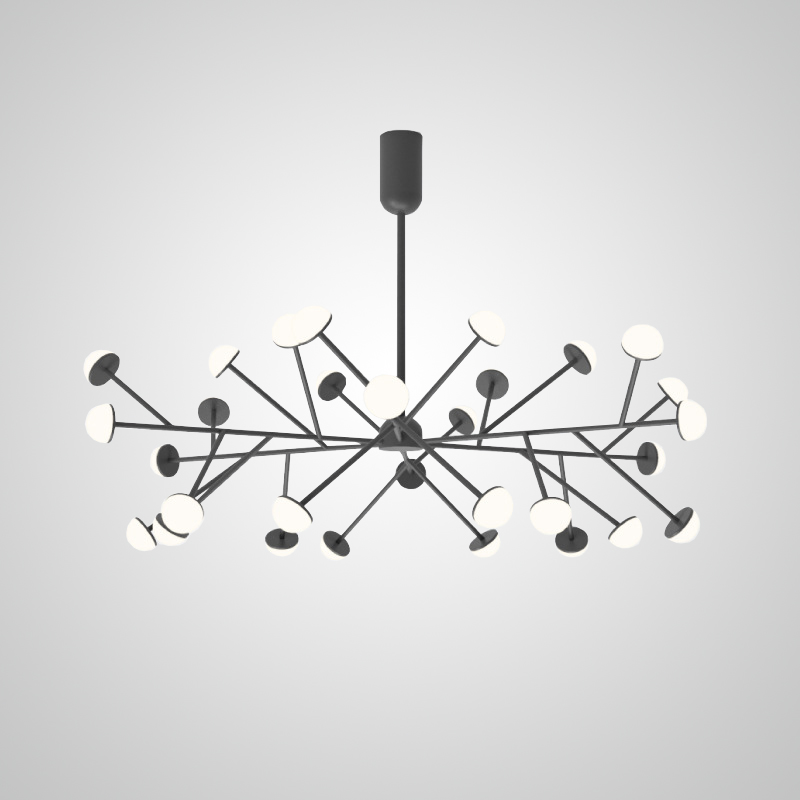 Потолочная люстра HILVI D120 Black by ImperiumLoft