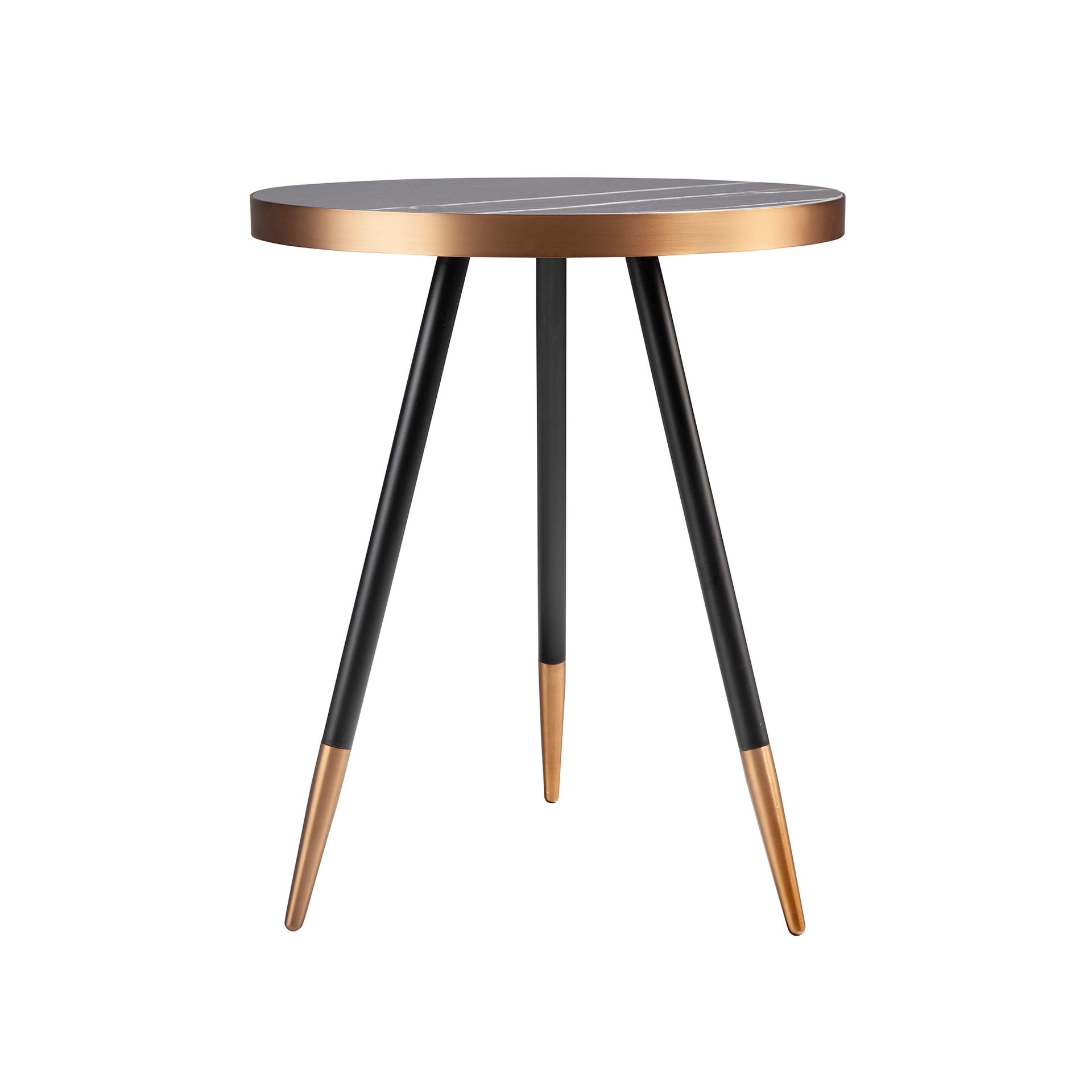 Круглый журнальный столик из стали и керамики CT1015-1AA /2069 Angel Cerda