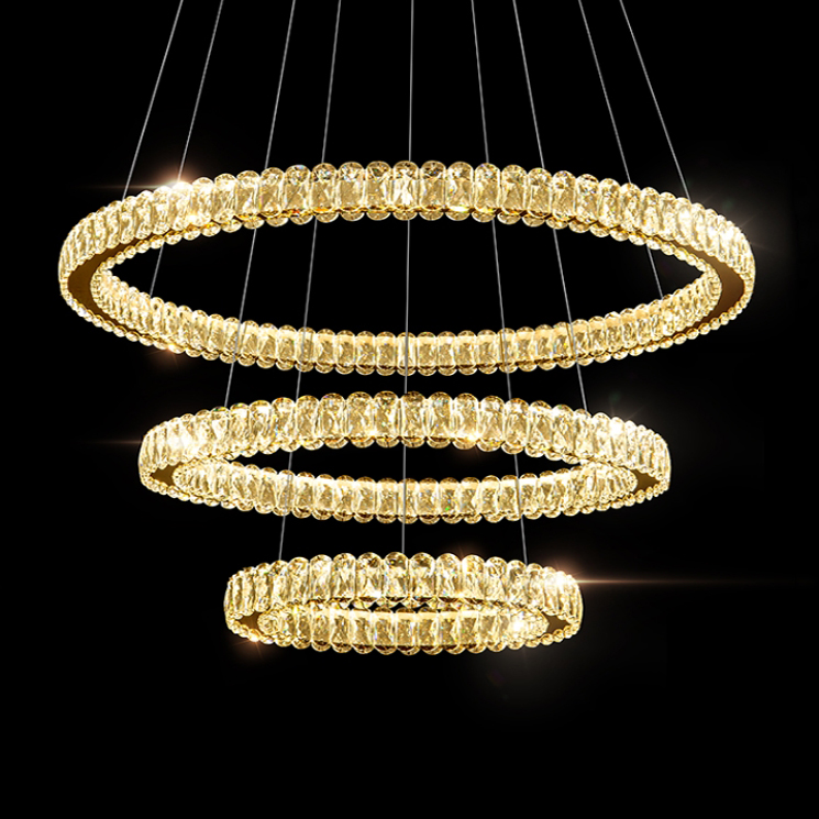 Подвесная люстра SEFENIAS B D40+60+80 Brass by ImperiumLoft