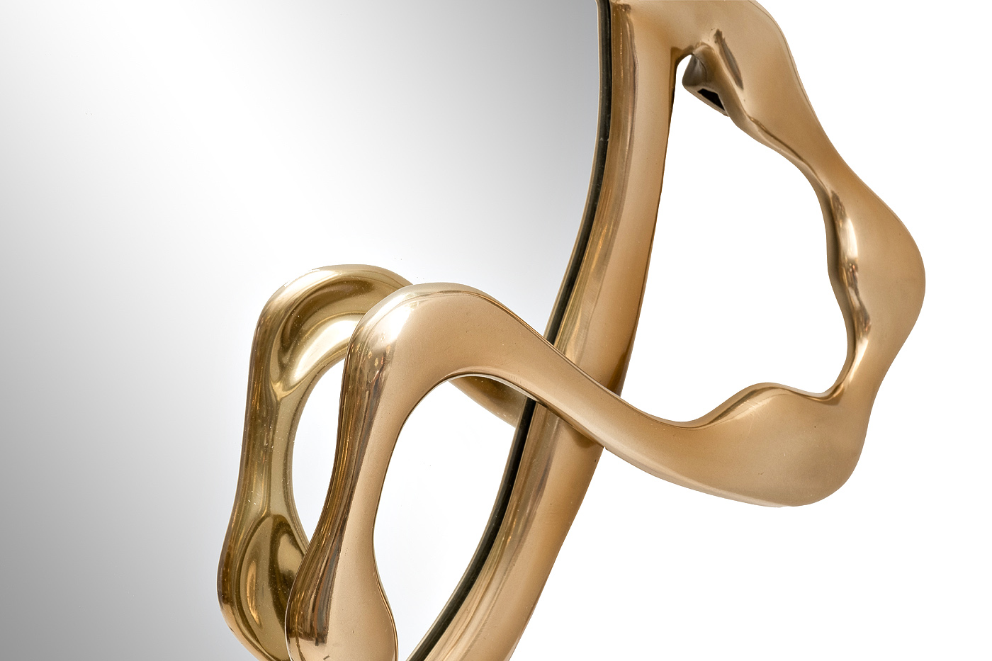 Зеркало Flow в золотой раме Garda Decor 69-22447