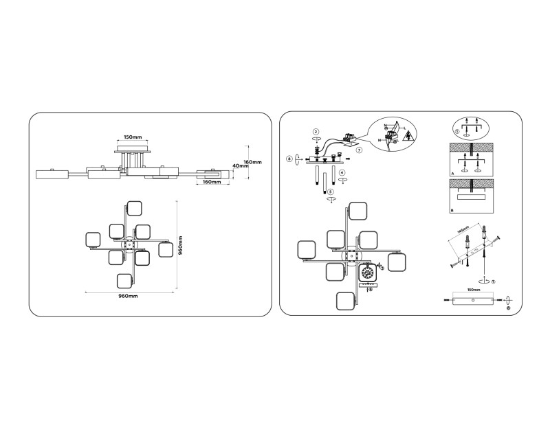 Накладная люстра Ambrella Light FL4889
